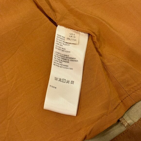 FREE PEOPLE | Camel Faux Suede Wrap Mini Skirt Size 6 - Picture 9 of 9